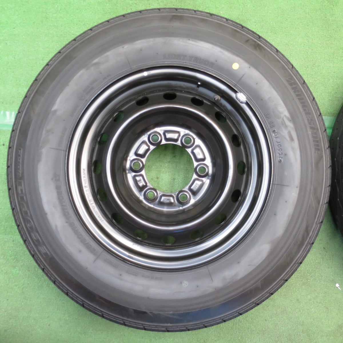 新車外し！26年◎トヨタ ハイエース 純正 スチール 195/80R15 107/105S ブリヂストン エコピア RD613 15インチ PCD139.7/6H◎6091907NJノ