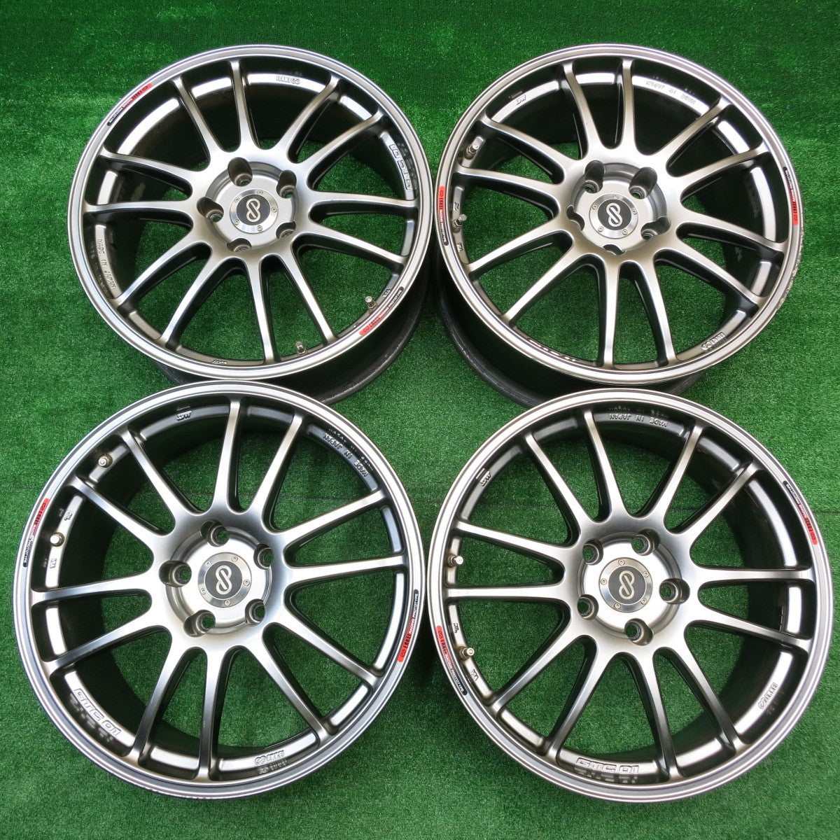4本価格★ENKEI GTC01 エンケイ 18インチ ホイール 18×7.5J 18×8J PCD114.3/5H★5101207HAホ