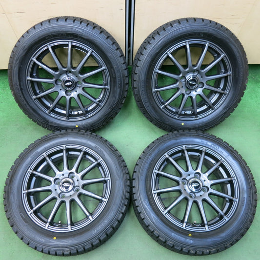 タイヤほぼ未使用！キレイ★スタッドレス 185/60R15 ダンロップ ウインターマックス WM01 TEAD テッド 15インチ PCD100/4H★5050207SYス