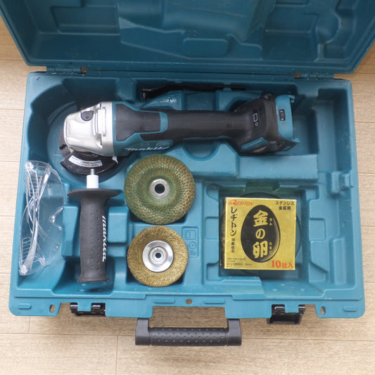[送料無料] ★マキタ makita 100mm 充電式ディスクグラインダ GA418DRGX 18V バッテリ 充電器 なし★