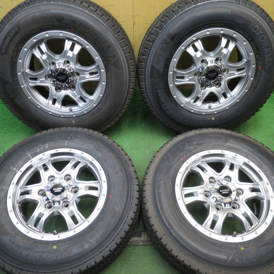 未使用！23年★スタッドレス 195/80R15 107/105L ヨコハマ アイスガード iG91 KAZERA HYPERⅢ MONZA カゼラ 15インチ PCD139.7/6H★5072503NJス
