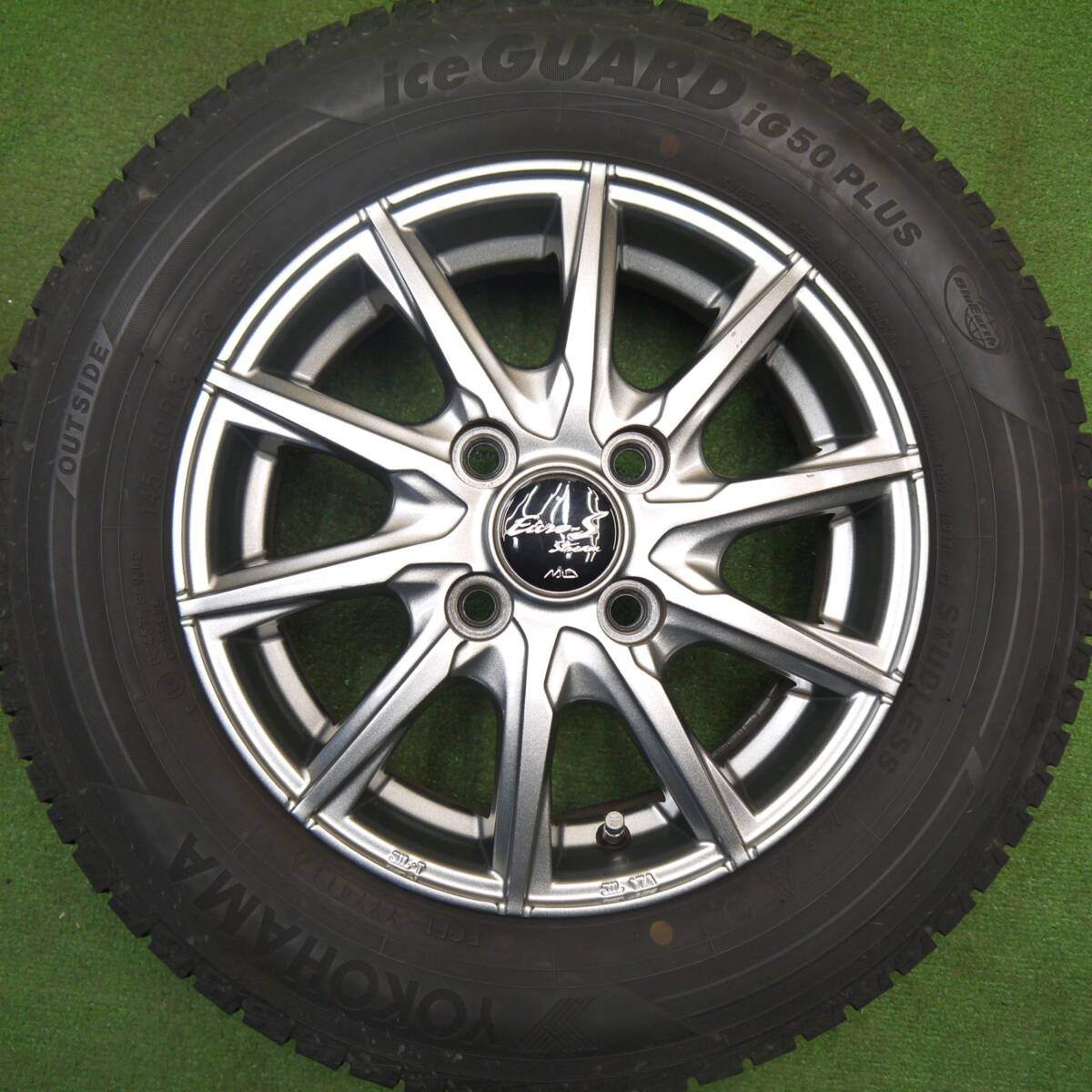 キレイ★スタッドレス 145/80R13 ヨコハマ アイスガード iG50 プラス Euro-S Stream MiD 13インチ PCD100/4H★5033107Hス