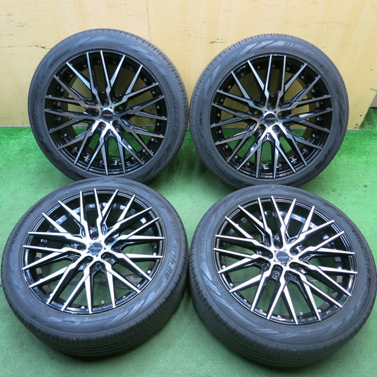 バリ溝！21年！9.5分★STEINER CVX AME 245/45R19 ヨコハマ BluEarth-RV RV03 19インチ シュタイナー PCD114.3/5H★5081605HAノ