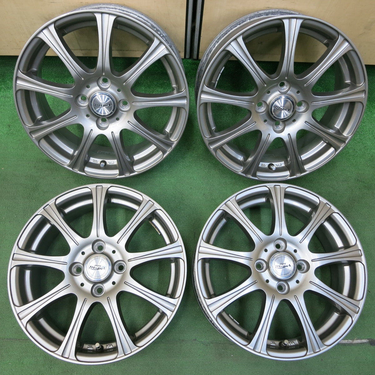[送料無料] キレイ★weds D.O.S. BADX 15インチ ホイール ウェッズ DOS バドックス 15×5.5J PCD100/4H★4102910SYホ