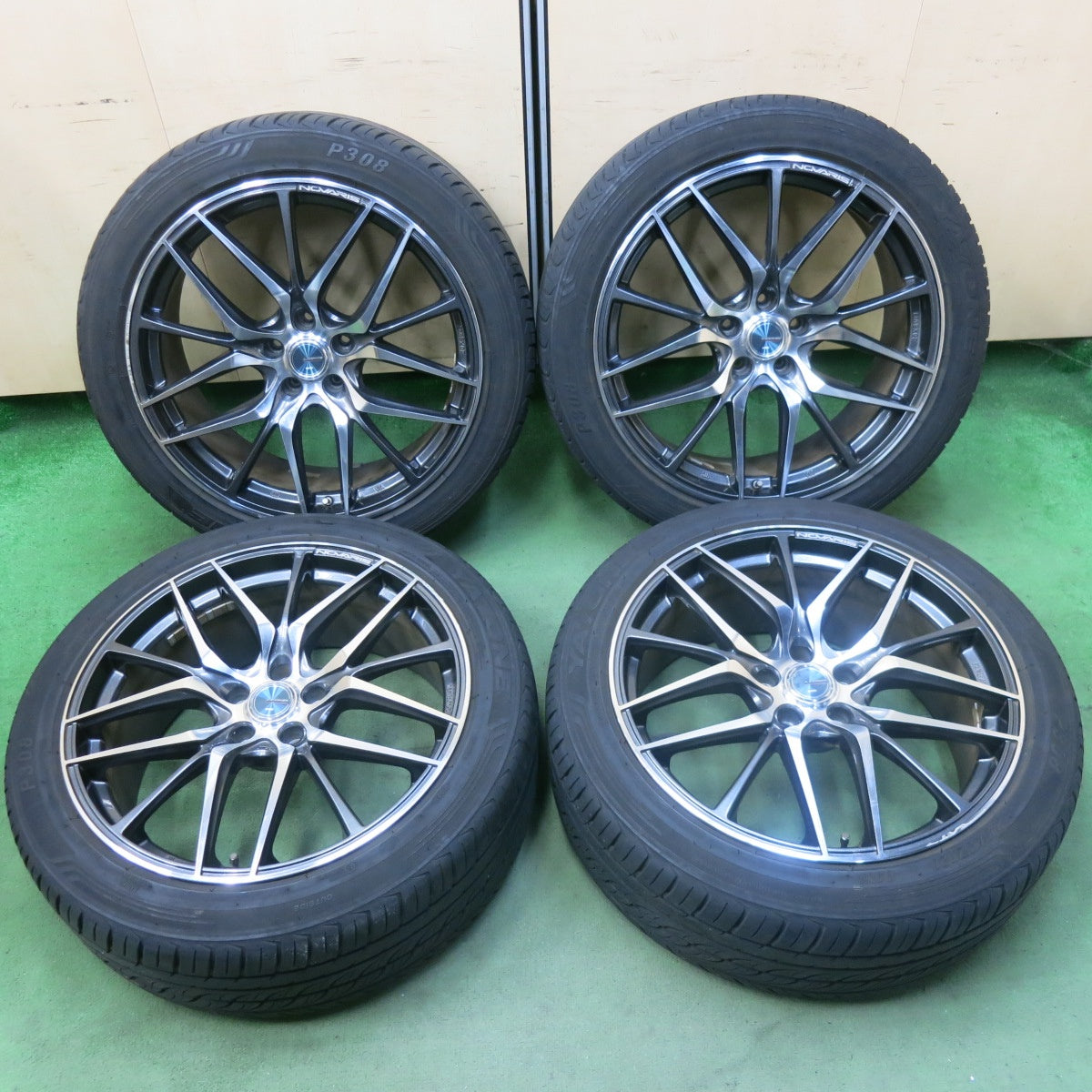 バリ溝！21年！9分★NOVARIS 245/45R20 YATONE ヤトン P308 ノヴァリス 20インチ PCD114.3/5H★5100604SKノ