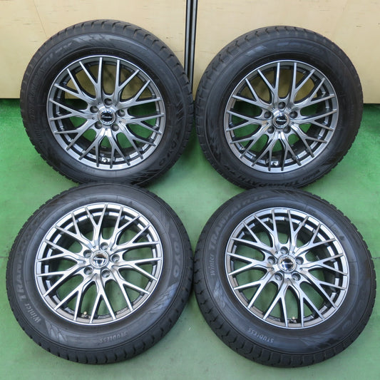 バリ溝！23年！キレイ！9.5分★スタッドレス 225/60R17 トーヨー ウインター トランパス TX Exceeder エクシーダー 17インチ PCD114.3/5H★5093010イス