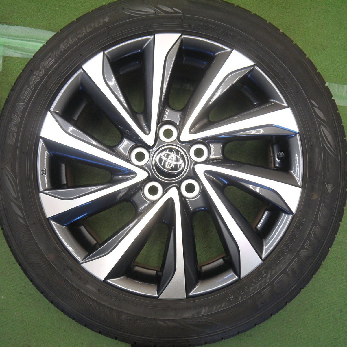 バリ溝！25年！キレイ！9.5分◎トヨタ 90系 ヴォクシー ノア S-Z 純正 205/55R17 ダンロップ エナセーブ EC300+ 17インチ PCD114.3/5H◎6091805Hノ