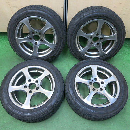 [送料無料] バリ溝！8.5分★BMW 等 阿部商会 Eurodesign 205/55R16 スタッドレス ヨコハマ アイスガード iG50 プラス PCD120/5H★4102902SYス