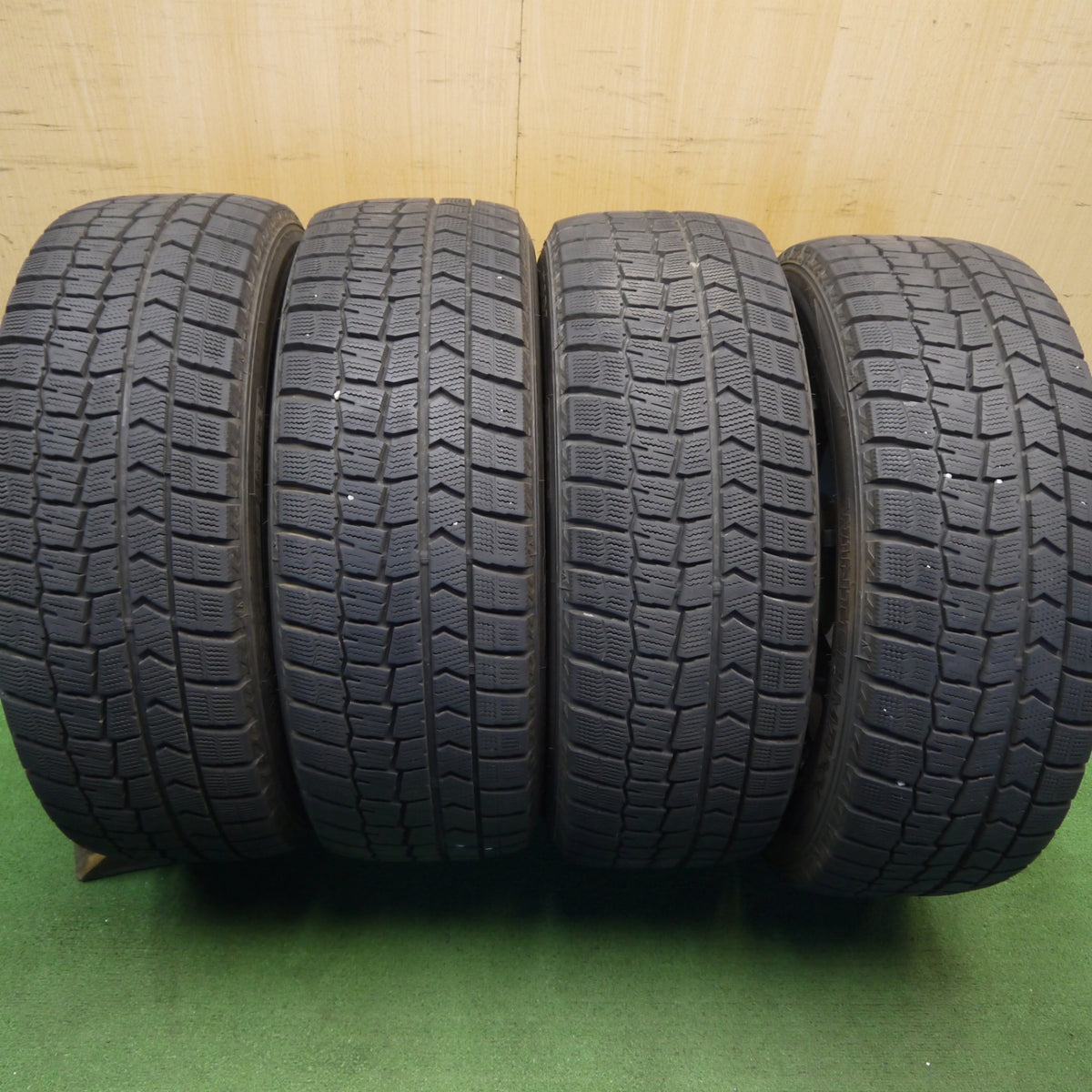 バリ溝！23年！キレイ！9分◎スタッドレス 215/50R17 ダンロップ ウインターマックス WM02 社外 アルミ 17インチ PCD114.3/5H◎6093001Hス