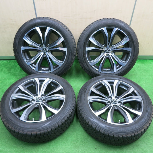 [送料無料] センサー付！バリ溝！キレイ！9.5分★レクサス RX バージョンL 純正 235/55R20 スタッドレス ダンロップ ウインターマックス SJ8 PCD114.3/5H★4102802HAス