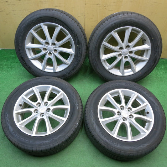 バリ溝！24年！9.5分★スバル インプレッサ 純正 205/60R16 ヨコハマ BluEarth-GT AE51 ブルーアース 16インチ PCD100/5H★6040521HAノ