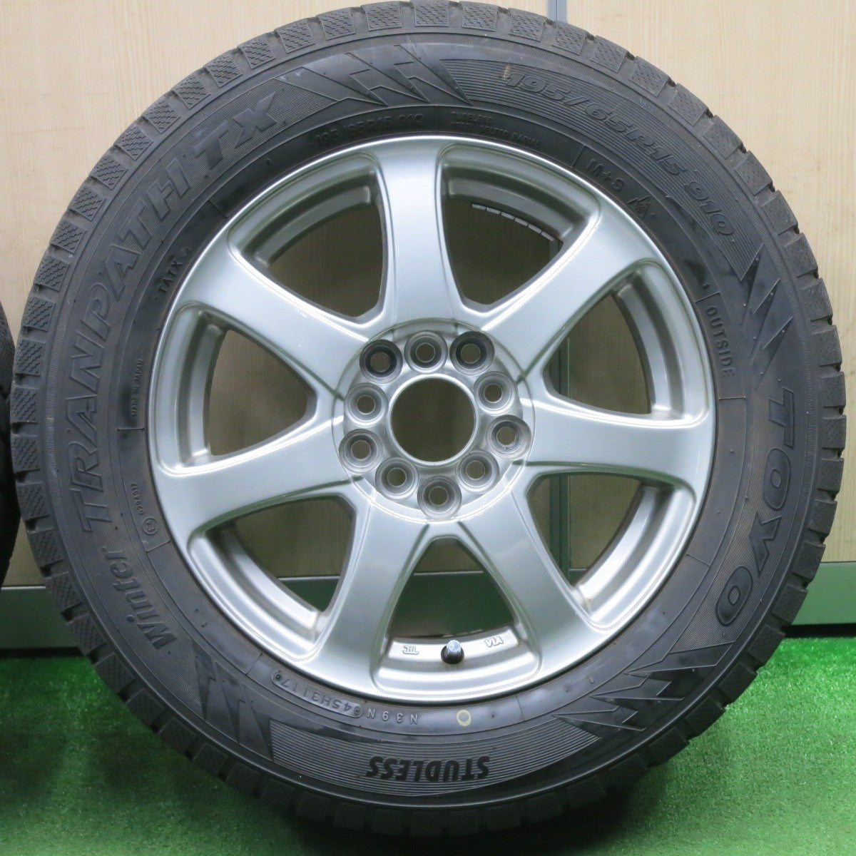4本価格★スタッドレス 195/65R15 トーヨー ウインター トランパス TX 社外 アルミ PCD100 114.3/5H マルチ★5011903NJス