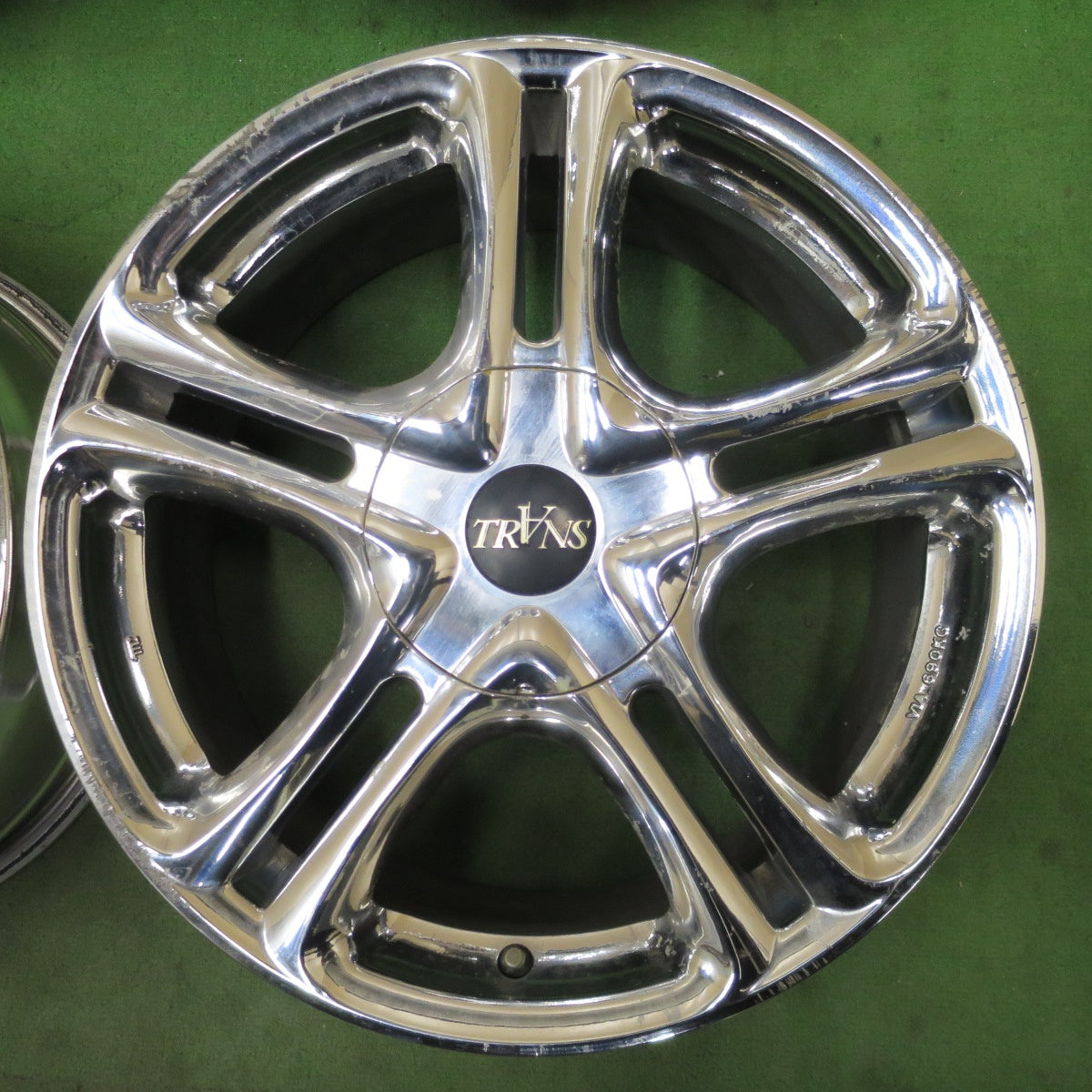 4本価格◎TRANS トランス 17インチ ホイール 17×7JJ PCD100 114.3/5H マルチ◎6090801NGホ