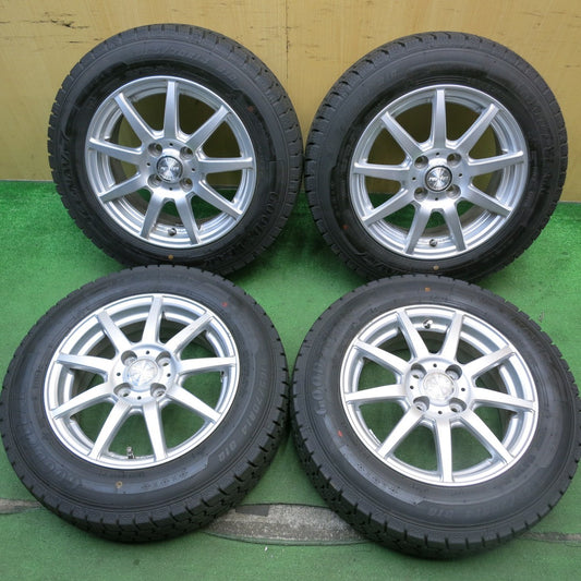 バリ溝！24年！ほぼ10分★スタッドレス 165/70R14 グッドイヤー アイスナビ7 ravrion ラブリオン 14インチ PCD100/4H★5070605HAス