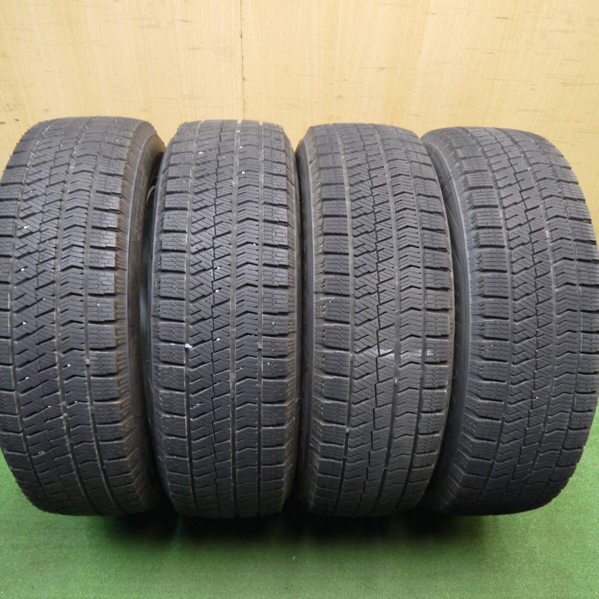 バリ溝！22年！キレイ！ほぼ10分★スタッドレス 195/65R16 ブリヂストン ブリザック VRX2 JOKER ジョーカー 16インチ PCD100/4H★5031206Hス