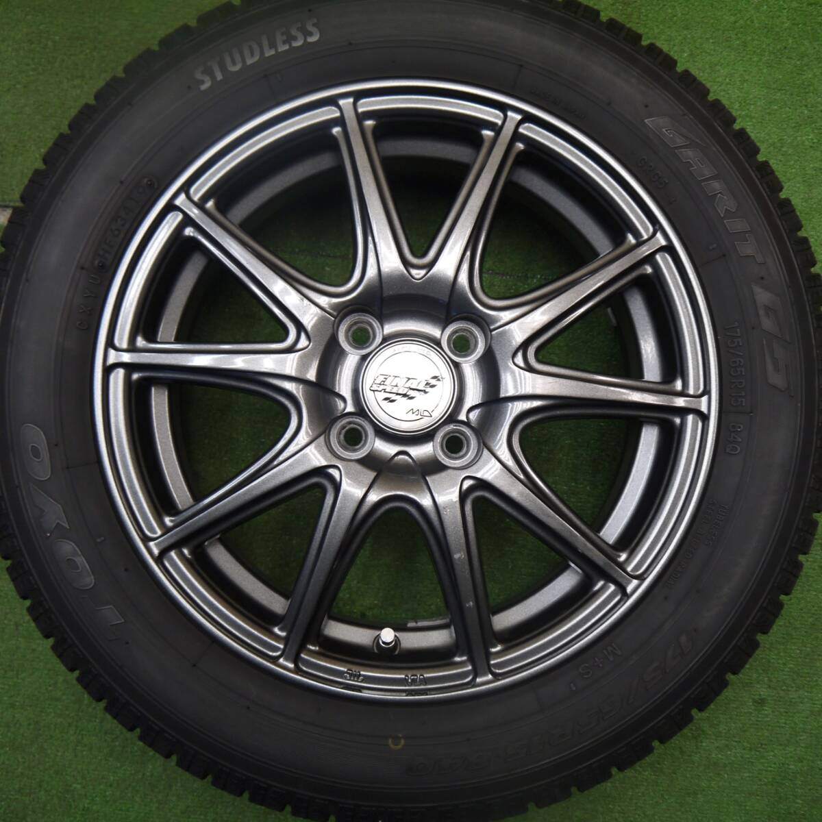 バリ溝！9.5分★スタッドレス 175/65R15 トーヨー ガリット G5 FINAL SPEED MiD ファイナルスピード 15インチ PCD100/4H★5032406Hス