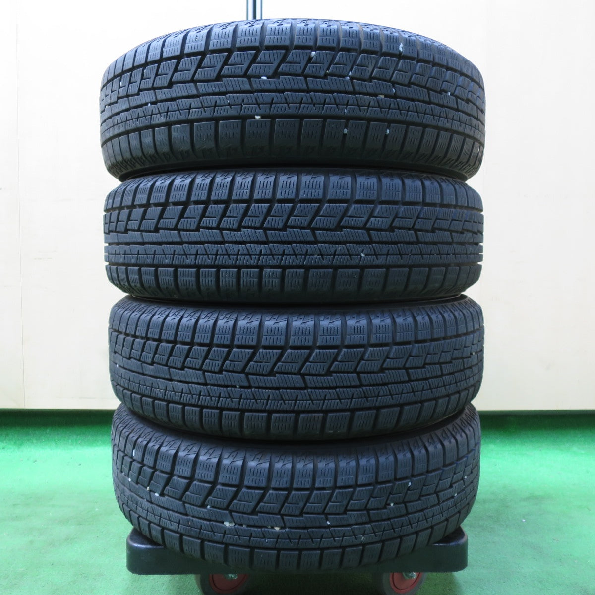 *送料無料* バリ溝！21年！9分★スタッドレス 155/65R14 ヨコハマ アイスガード iG60 FEID 14インチ PCD100/4H★4062202イス
