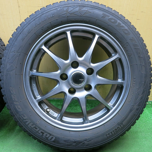バリ溝！23年！キレイ！9.5分◎スタッドレス 205/60R16 トーヨー オブザーブ GIZ2 ZACK JP-202 MONZA ザック モンツァ 16インチ PCD114.3/5H◎6092710HAス