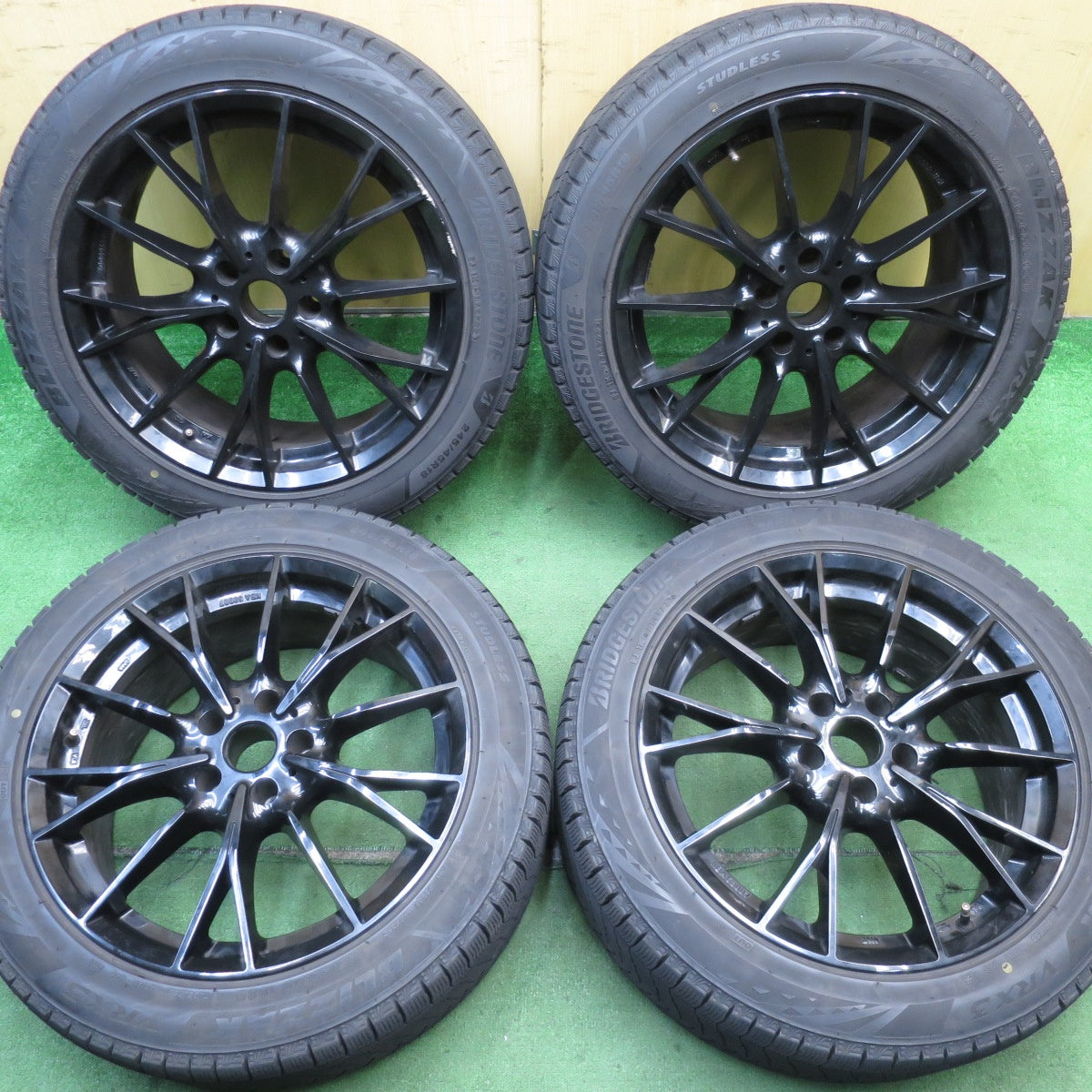4本価格！22年★BMW 等 MAK FABRIK 245/45R18 スタッドレス ブリヂストン ブリザック VRX3 18インチ ファブリック PCD112/5H★5060306NJス