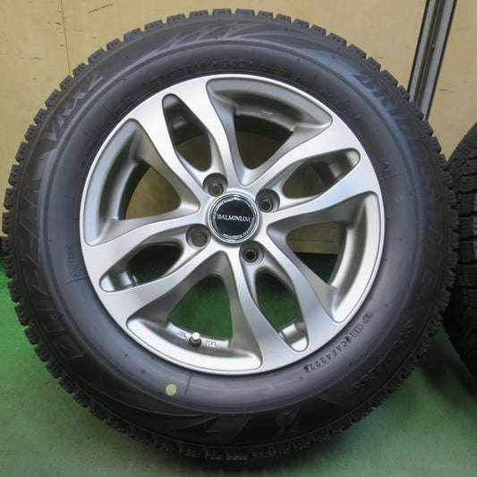 バリ溝!22年!キレイ!9.5分◎スタッドレス 175/70R14 ブリヂストン ブリザック VRX2 BALMINUM DS-M バルミナ 14インチ PCD100/4H◎6100704イス