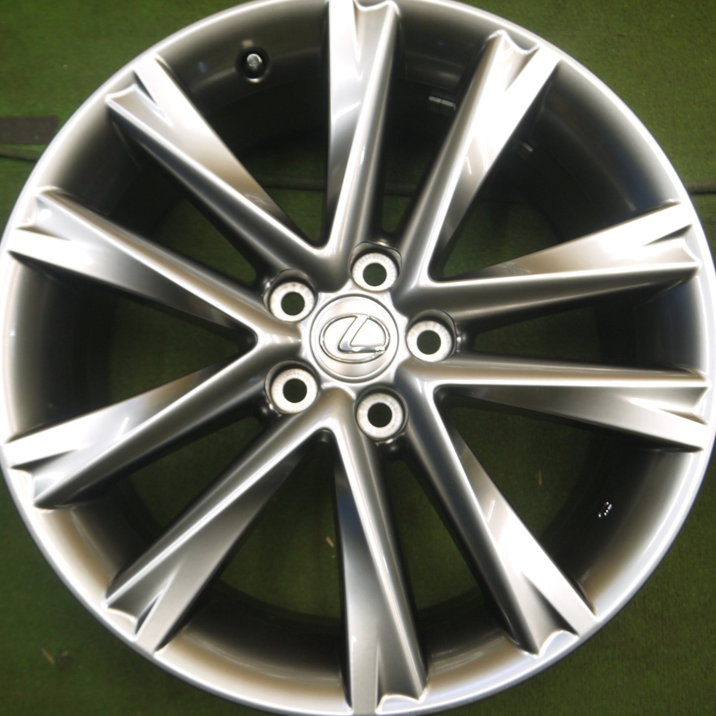 *送料無料* キレイ★レクサス 10系 RX450h Fスポーツ 純正 ホイール 19インチ 19×7.5J PCD114.3/5H★4041916Hホ