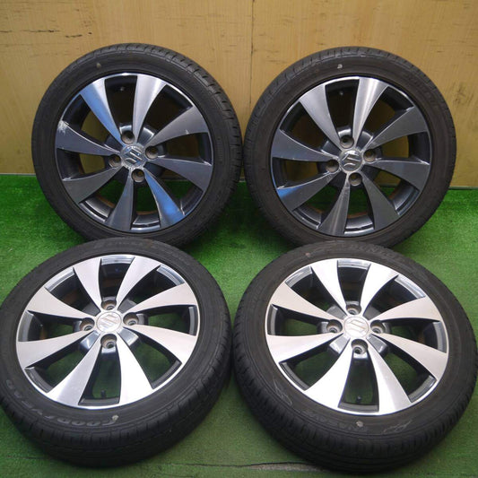 バリ溝 21年 9分★スズキ ワゴンR スティングレー 純正 165/55R15 グッドイヤー LS2000 ダンロップ EC204 PCD100/4H★5021201Hノ