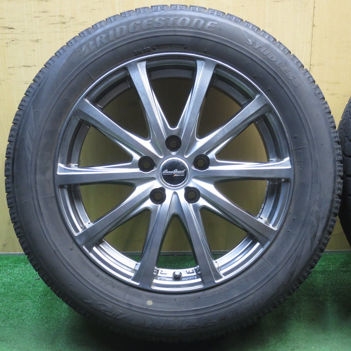 キレイ★スタッドレス 215/60R17 ブリヂストン ブリザック VRX EuroSpeed MANARAY SPORT 17インチ ユーロスピード PCD114.3/5H★5081101NJス