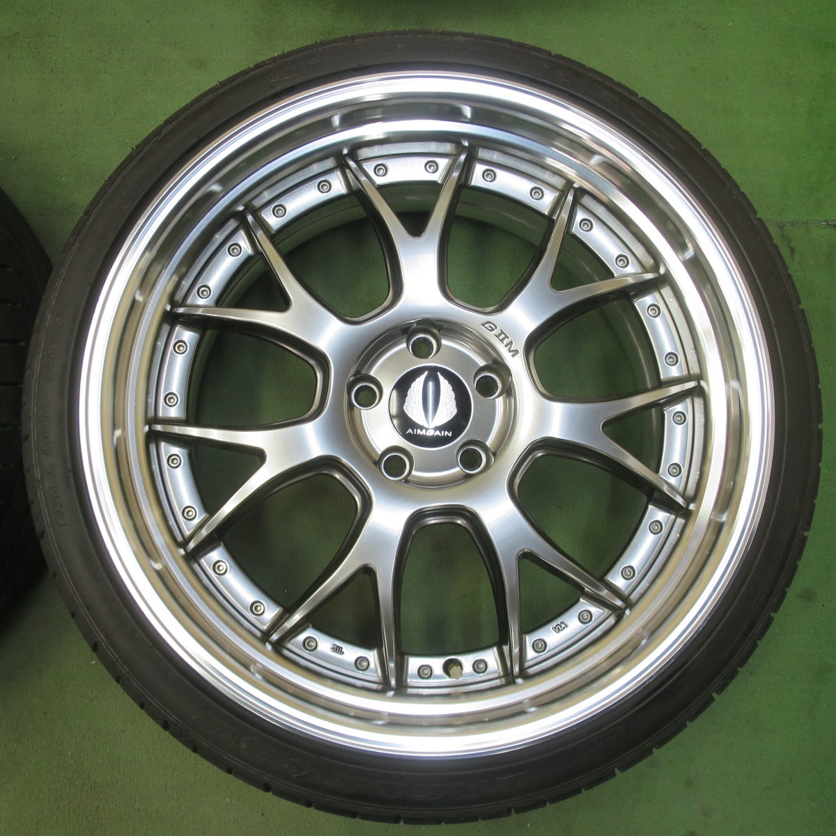 バリ溝！キレイ！9.5分★AIMGAIN G2M-SR 245/35R20 グッドイヤー イーグル LS EXE エイムゲイン 20インチ PCD114.3/5H★6042102イノ