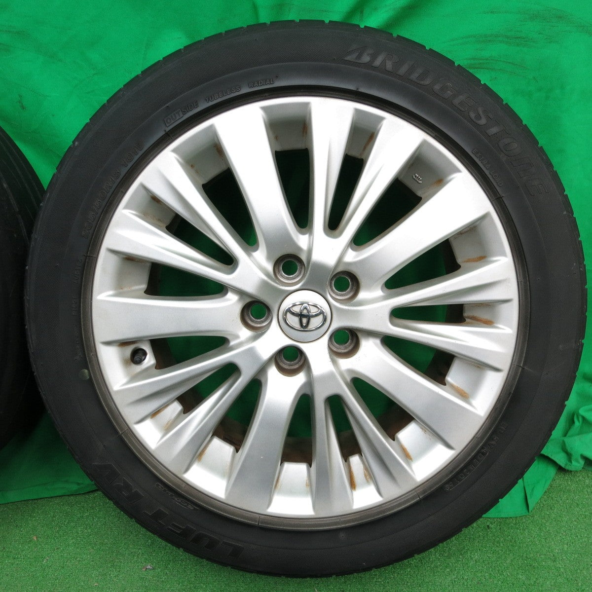 *送料無料* 4本価格★トヨタ 20系 アルファード 純正 235/50R18 ブリヂストン LUFT RV エコピア 18インチ PCD114.3/5H★4042601ナノ