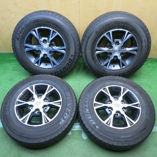 バリ溝！9.5分◎トヨタ 200系 ハイエース 純正 OP 195/80R15 107/105L ダンロップ エナセーブ VAN01 15インチ PCD139.7/6H◎6100306HAノ