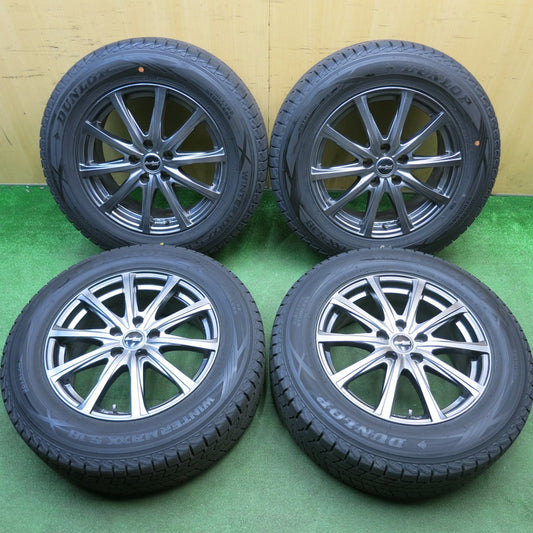 バリ溝！23年！キレイ！9.5分★スタッドレス 225/65R17 ダンロップ ウインターマックス SJ8 SJ8+ EuroSpeed MANARAY SPORT ユーロスピード マナレイ 17インチ PCD114.3/5H★6031508HAス