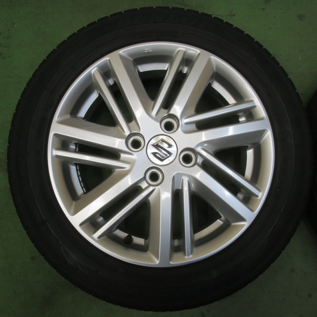 バリ溝！24年！キレイ！9分★スズキ MA37S ソリオ 純正 165/65R15 ダンロップ エナセーブ EC204 15インチ PCD100/4H★6021112イノ