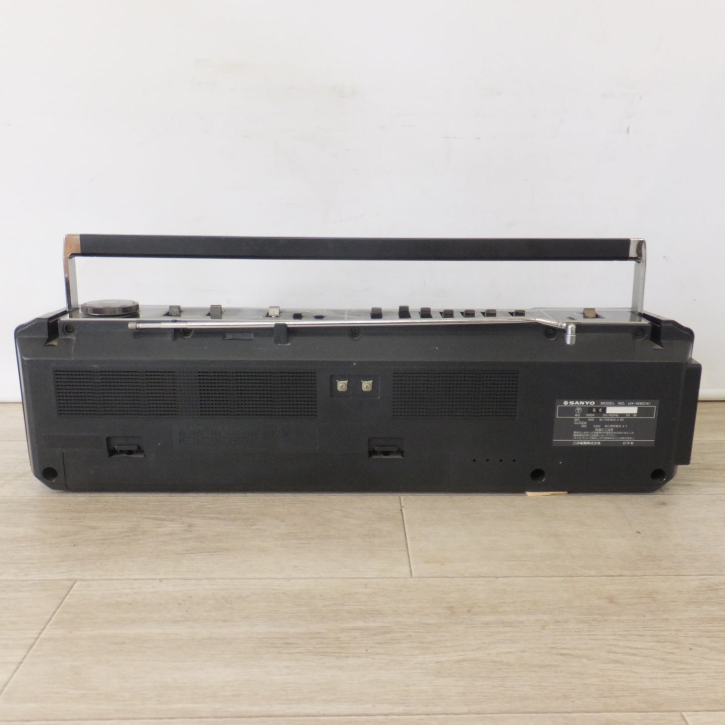 [送料無料] 現状品★三洋電機 SANYO ラジカセ U4-W80(K)　AC100V 50/60Hz　サンヨーステレオダブルカセット　昭和レトロ アンティーク★