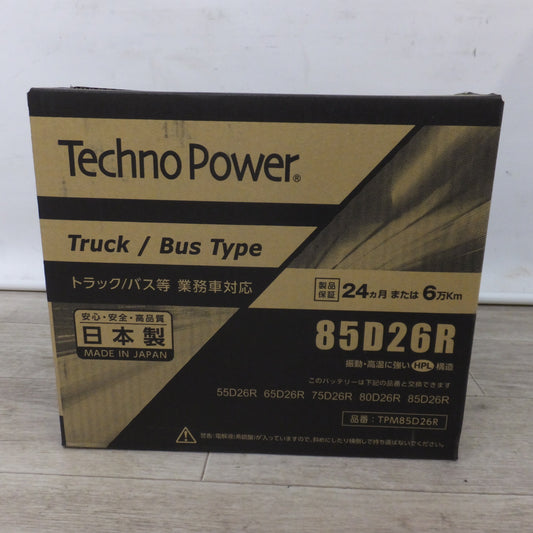 [送料無料] 岐阜発 未使用★エンパイヤ自動車 テクノパワー TechnoPower カーバッテリー TPM85D26R トラック バス等 業務車対応★