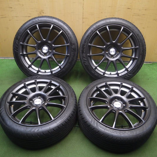 *送料無料* バリ溝！23年！キレイ！9.5分★5ZIGEN ProRacer 5次元 205/45R17 ナンカン NOBLE SPORT NS-20 17インチ PCD100/4H★4042207Hノ