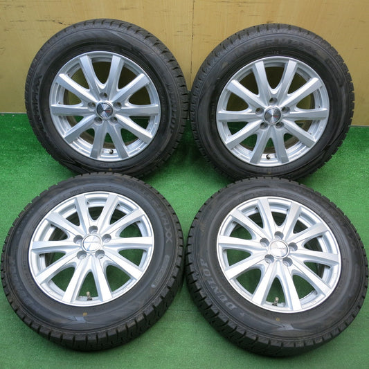ほぼ未使用！23年！キレイ★シエンタ 等 185/65R15 スタッドレス ダンロップ ウインターマックス WM02 ravrion RS01 ラブリオン 15インチ PCD100/5H★5123109HAス