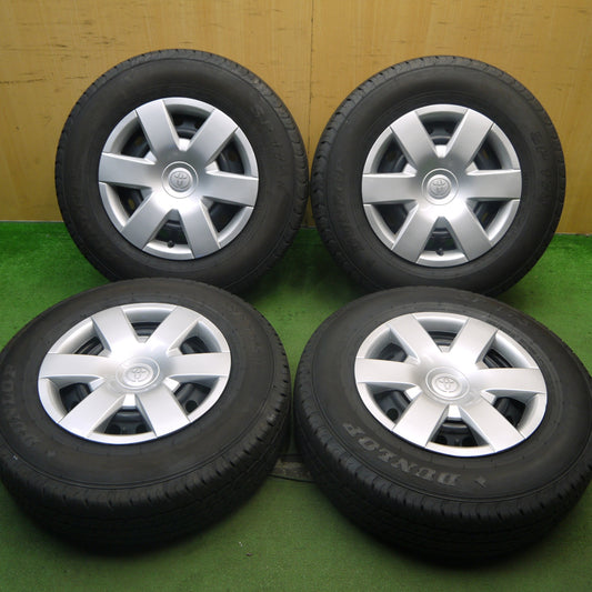 バリ溝！22年！キレイ！9.5分★トヨタ 200系 ハイエース 純正 スチール 195/80R15 107/105N ダンロップ SP175N 15インチ PCD139.7/6H★5073002Hノ