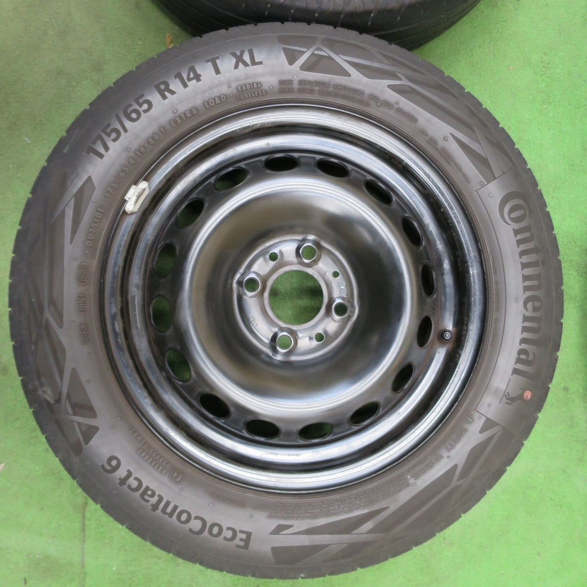 4本価格★フィアット 500 等 175/65R14 コンチネンタル エココンタクト6 スチール 14インチ PCD98/4H★6031402ナノ