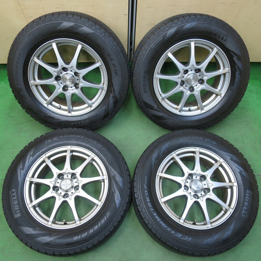 4本価格 21年★スタッドレス 215/65R16 ピレリ アイスアシンメトリコ プラス ZACK Sport-9 MONZA PCD114.3/5H★5012714イス