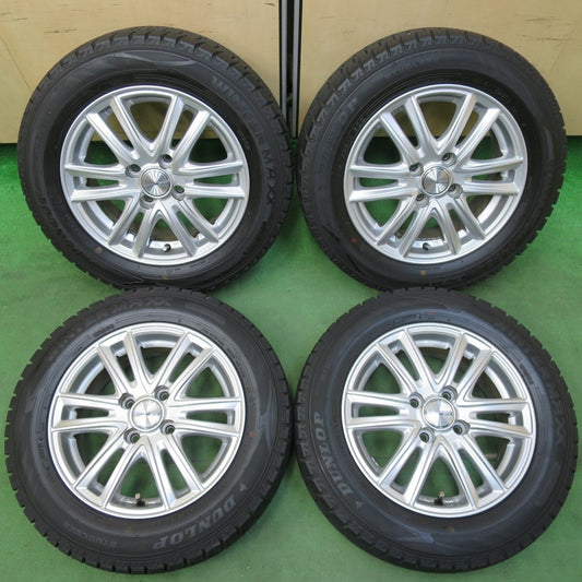 バリ溝！21年！キレイ！9.5分★スタッドレス 175/65R14 ダンロップ ウインターマックス WM02 SIBILLA NEXT ST-V シビラ 14インチ PCD100/4H★5012713イス