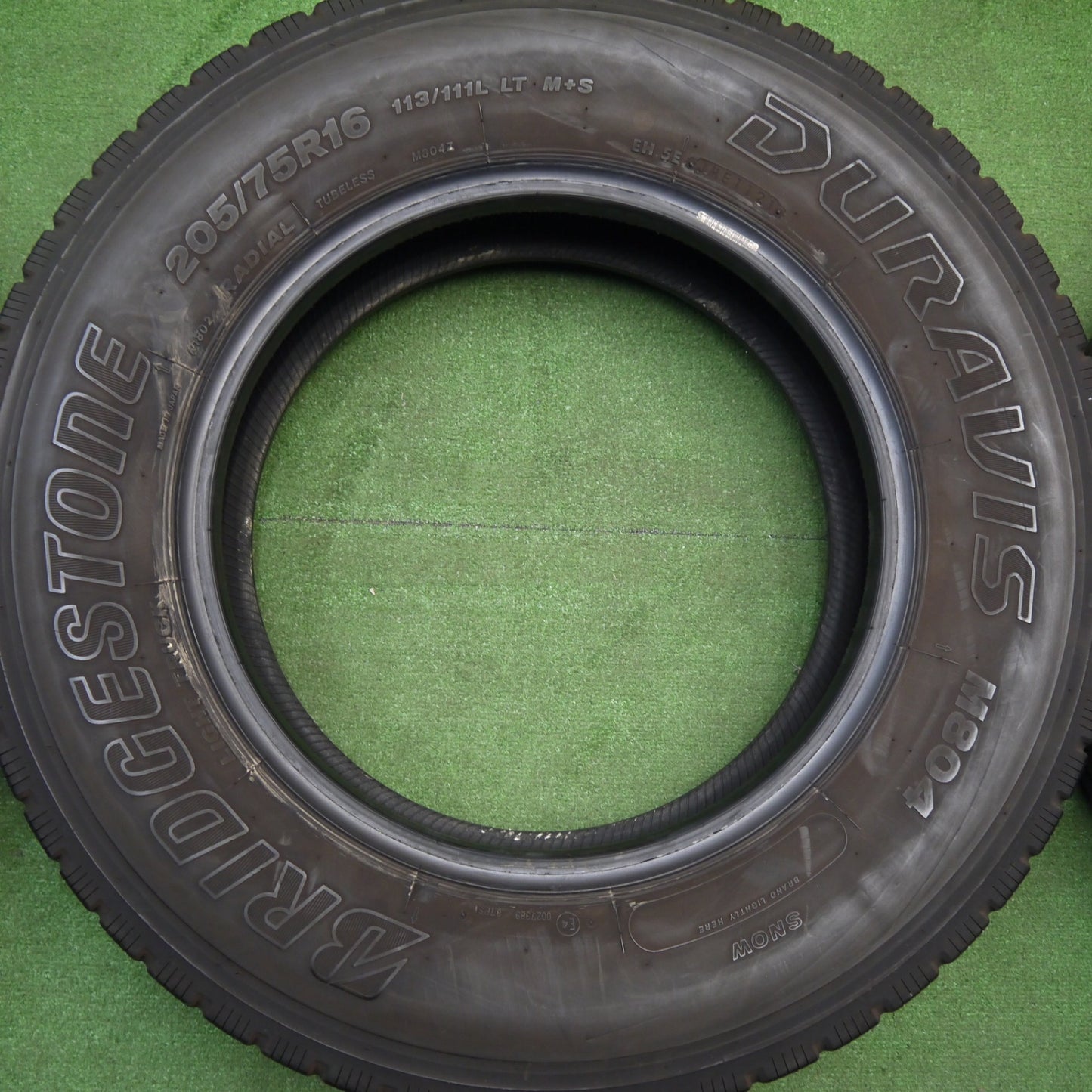 バリ溝！21年！9分！6本★トラック バス タイヤ 205/75R16 113/111L ブリヂストン デュラビス M804 ミックス オールシーズン 16インチ★5121504Hノタ