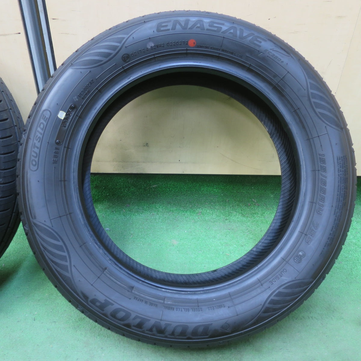新車外し！25年★155/65R14 ダンロップ エナセーブ EC350+ タイヤ 14インチ N-BOX デイズ ワゴンR タント 等★6030411イノタ