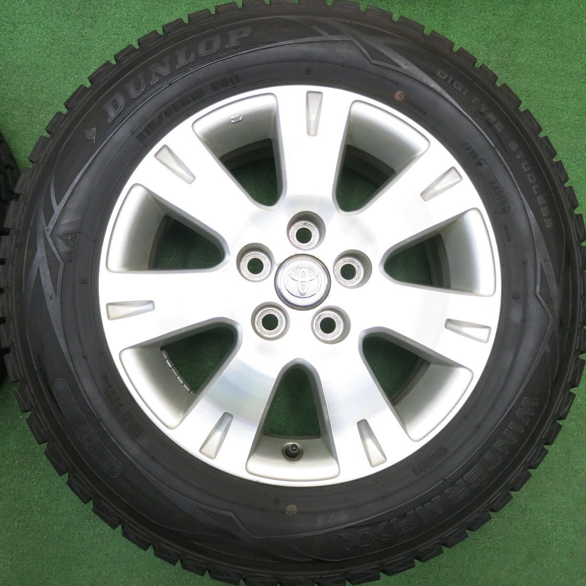 バリ溝！9.5分★トヨタ 10系 アルファード ヴェルファイア 純正 215/65R16 スタッドレス ダンロップ ウインターマックス WM01 16インチ PCD114.3/5H★5122801HAス