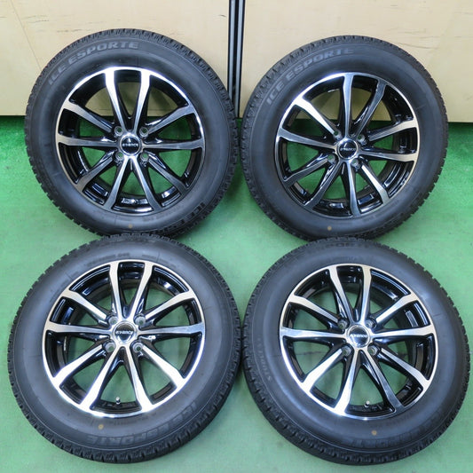 バリ溝！22年！キレイ！9分★スタッドレス 175/65R15 アイスエスポルテ e:vance HA1 エヴァンス PCD100/4H★4103108イス