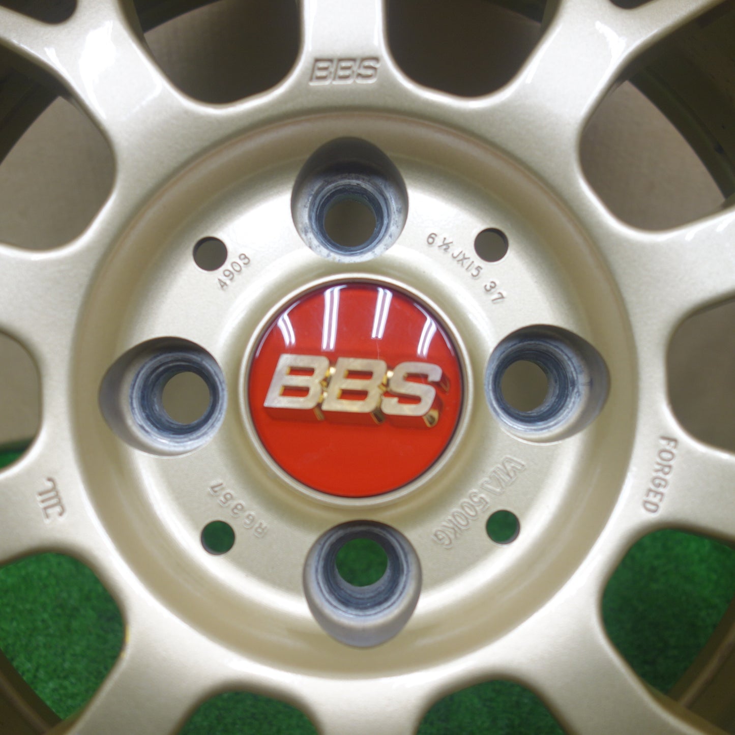 キレイ★BBS RG357 鍛造 15インチ ホイール 15×6.5J PCD100/4H★6010905KTホ