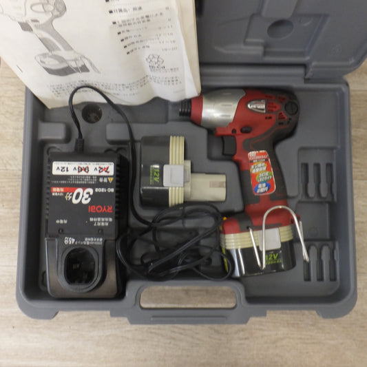 ★リョービ RYOBI 充電式インパクトドライバ BID-1230　電池パック B-1203M2 2個　充電器 BC-1202　セット★