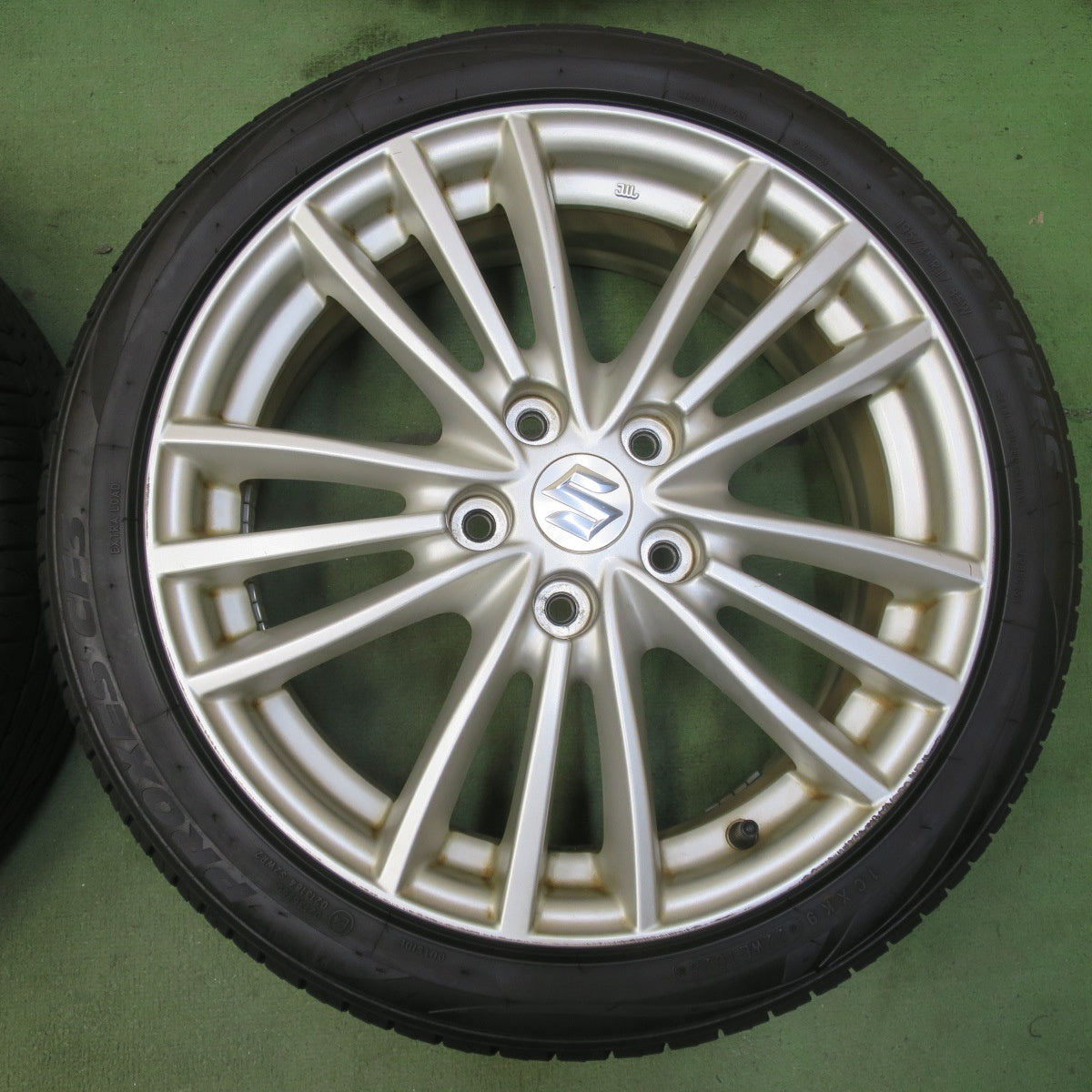バリ溝！25年！9.5分◎スズキ ZC32S スイフト スポーツ 純正 195/45R17 トーヨー プロクセス CF3 17インチ PCD114.3/5H◎6081906イノ