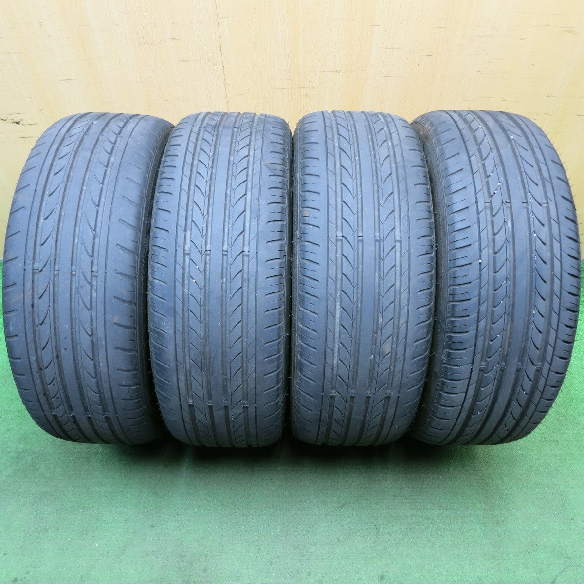 バリ溝！22年！キレイ！9分★日産 E52 エルグランド 純正 225/55R18 ナンカン NOBLE SPORT NS-20 18インチ PCD114.3/5H★5072601HAノ