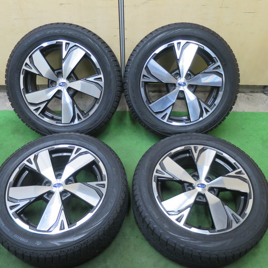 バリ溝！22年！キレイ！9.5分★スバル SK フォレスター 純正 225/55R18 スタッドレス トーヨー オブザーブ GSi-6 LS 18インチ PCD114.3/5H★5092402TTス