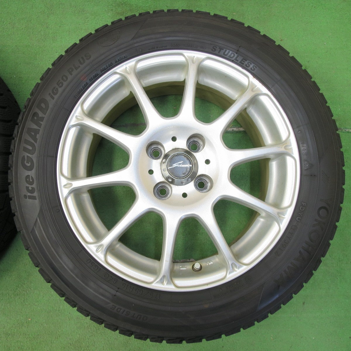 [送料無料] 4本価格★スタッドレス 175/65R15 ヨコハマ アイスガード iG50 プラス Schneider シュナイダー 15インチ PCD100/4H★4103009イス